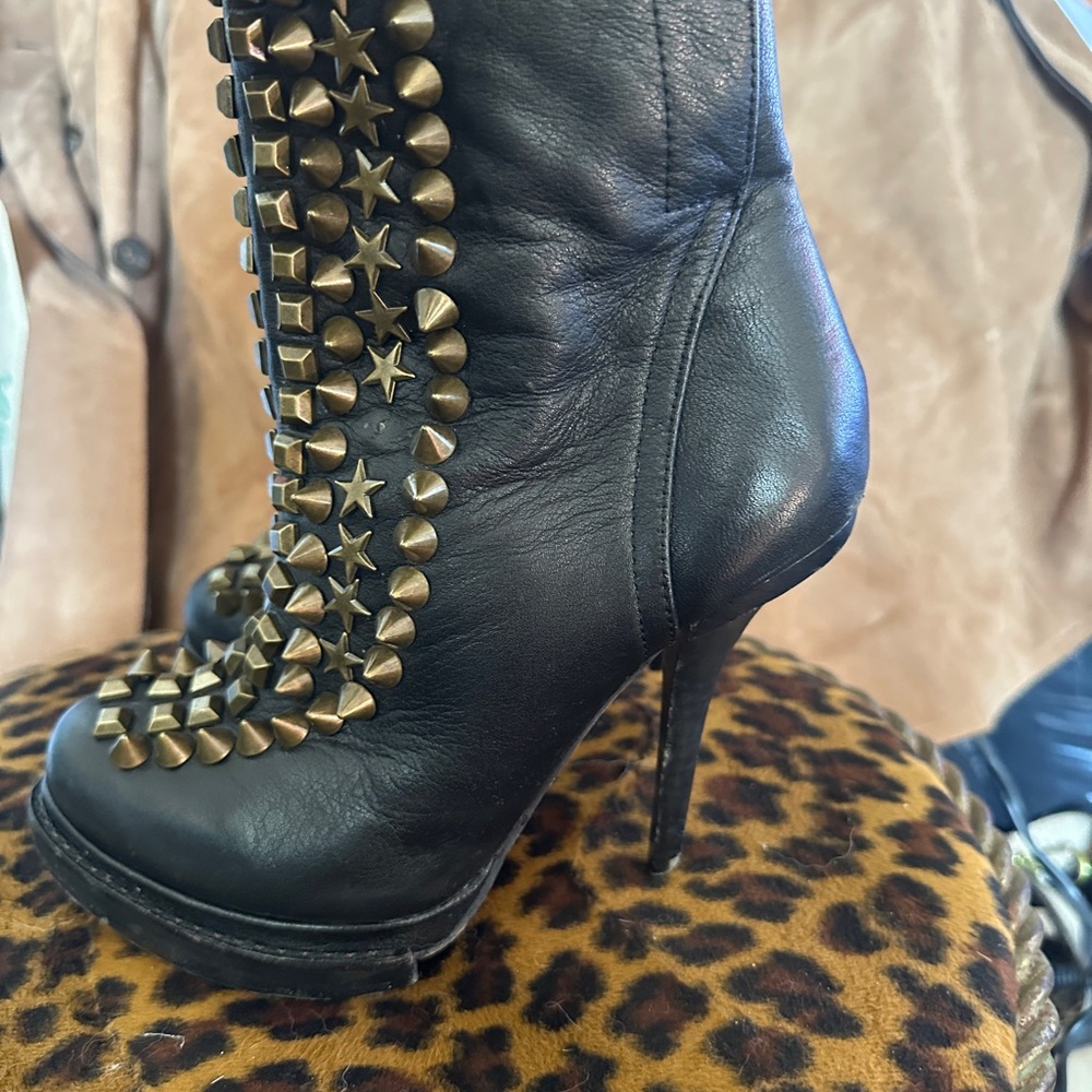 Jeffrey Campbell Black Spike Booties - Picture 3 of 5